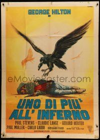 8j828 ONE MORE TO HELL Italian 1p '68 Uno Di Piu All'Inferno, cool Casaro spaghetti western art!