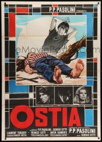 8j833 OSTIA Italian 1p '70 written by Pier Paolo Pasolini, brothers in love with same girl!