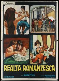 8j140 REALITIES AROUND THE WORLD Italian 2p '69 wild artwork of sexy situations & murder!