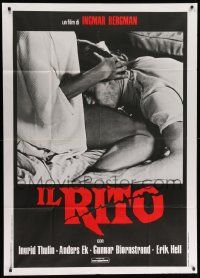 8j860 RITE Italian 1p R79 Ingmar Bergman's Riten, Ingrid Thulin, different super close image!