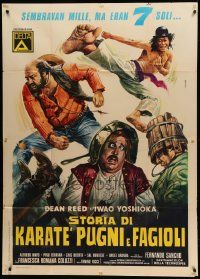 8j861 ROBIN HOOD, ARROWS, BEANS & KARATE Italian 1p '73 spaghetti western + kung fu, Casaro art!