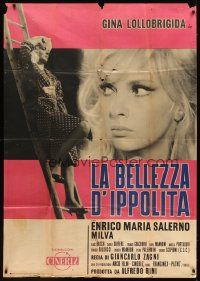 8j887 SHE GOT WHAT SHE ASKED FOR Italian 1p '62 sexy blonde Gina Lollobrigida full-length & c/u!