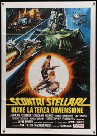 8j908 STARCRASH Italian 1p '79 great different art of mostly naked Caroline Munro!