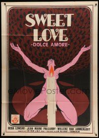 8j920 SWEET LOVE DOLCE AMORE Italian 1p '79 Jean-Marie Pallardy's La donneuse, wild sexy art!