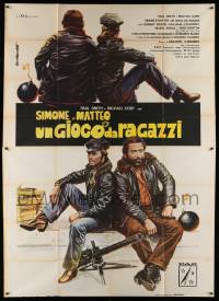 8j041 CONVOY BUDDIES Italian 2p '75 Tarantelli art of truck drivers Paul Smith & Antonio Cantafora