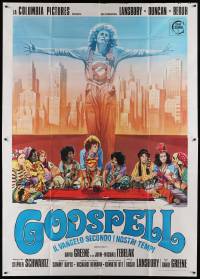 8j072 GODSPELL Italian 2p '73 David Greene classic religious musical, great different art!