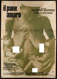 8j087 IL PANE AMARO Italian 2p '68 Scotese African starvation documentary, unsettling image!