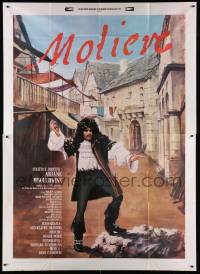 8j122 MOLIERE Italian 2p '79 great image of Philippe Caubere as the famous French playwright!