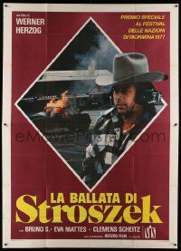 8j163 STROSZEK: A BALLAD Italian 2p '77 Werner Herzog, great image of Bruno Schleinstein!