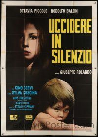 8j173 TO KILL IN SILENCE Italian 2p '71 Rolando's Uccidere in silenzio, unwed mother abortion!