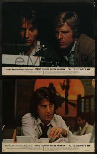 8k586 ALL THE PRESIDENT'S MEN 5 color 11x14 stills '76 Robert Redford & Dustin Hoffman!
