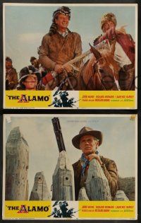 8k585 ALAMO 5 LCs R67 John Wayne & Richard Widmark in the Texas Texas War of Independence!