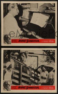 8k649 ALBERT SCHWEITZER 4 LCs '57 the most idealistic doctor of the 20th century!