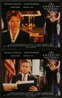 8k023 AMERICAN PRESIDENT 8 LCs '95 Michael Douglas, Annette Bening, directed by Reiner!