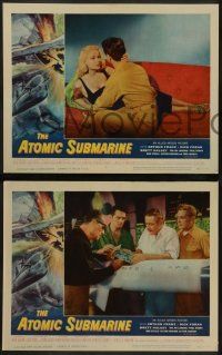 8k025 ATOMIC SUBMARINE 8 LCs '59 Arthur Franz, sexy Joi Lansing, cool underwater sci-fi!