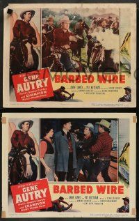 8k527 BARBED-WIRE 6 LCs '52 barbed wire & bullets can't stop Gene Autry & Champion!