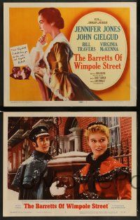 8k029 BARRETTS OF WIMPOLE STREET 8 LCs '57 Jennifer Jones as Elizabeth Browning!