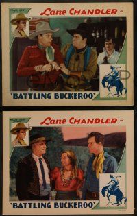 8k652 BATTLING BUCKEROO 4 LCs '32 Lane Chandler with pretty Doris Hill, Yakima Canutt & others!