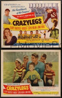 8k067 CRAZYLEGS 8 LCs '53 great images of football player Elroy Hirsch, Joan Vohs!
