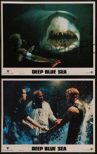 8k076 DEEP BLUE SEA 8 LCs '99 Samuel L. Jackson, LL Cool J. Michael Rapaport, cool shark images!