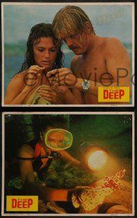 8k003 DEEP 12 LCs '77 Jacqueline Bisset & Nick Nolte with find treasure in the ocean, Peter Yates!