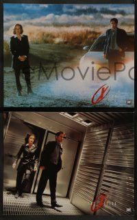 8k015 X-FILES 9 LCs '98 David Duchovny, Gillian Anderson, Martin Landau, sci-fi!