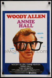 8m009 ANNIE HALL Belgian '77 totally different art of Woody Allen & Diane Keaton, English credits!