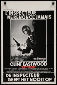 8m068 ENFORCER Belgian '77 best c/u of Clint Eastwood as Dirty Harry by Bill Gold!