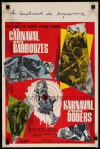 8m109 KILLER'S CARNIVAL Belgian '66 Alberto Cardone's Le carnaval des barbouzes, cool artwork!