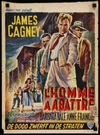 8m137 LION IS IN THE STREETS Belgian '54 the gutter was James Cagney's throne, different art!