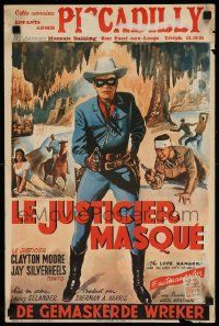 8m140 LONE RANGER & THE LOST CITY OF GOLD Belgian '58 masked Clayton Moore & Jay Silverheels!