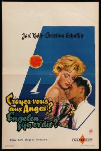 8m141 LOVE MATES Belgian '61 Jarl Kulle & Christina Schollin, Swedish romantic comedy!