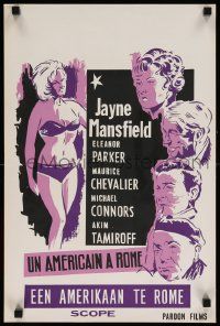 8m179 PANIC BUTTON Belgian '64 Maurice Chevalier, different art of sexy Jayne Mansfield in bikini!