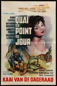8m183 QUAI DU POINT DU JOUR Belgian '61 directed by Jean Faurez, completely different artwork!