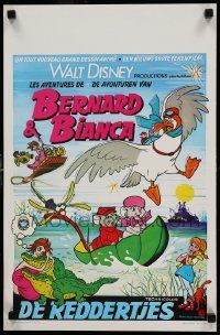 8m190 RESCUERS Belgian '77 Disney mouse mystery adventure cartoon from the depths of Devil's Bayou