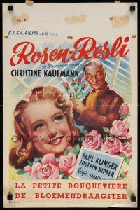 8m195 ROSEN-RESLI Belgian '57 art of nine year old Christine Kaufmann in her first starring role!