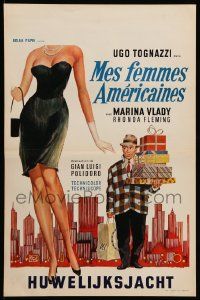 8m196 RUN FOR YOUR WIFE Belgian '65 Una moglie americana, Italian wife-shopping, different art!