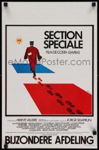 8m209 SPECIAL SECTION Belgian '75 Costa-Gavras, different art of man walking on French flag!