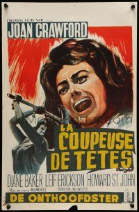 8m211 STRAIT-JACKET Belgian '64 art of crazy ax murderer Joan Crawford, directed by William Castle