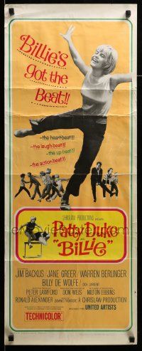 8m575 BILLIE insert '65 Patty Duke's got the beat, images of cheerleaders!