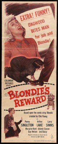 8m579 BLONDIE'S REWARD insert '48 Penny Singleton, Arthur Lake as Dagwood Bumstead!