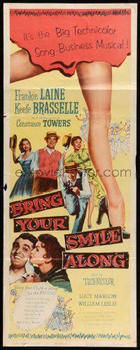 8m590 BRING YOUR SMILE ALONG insert '55 sexy Constance Towers & Lucy Marlow, first Blake Edwards!