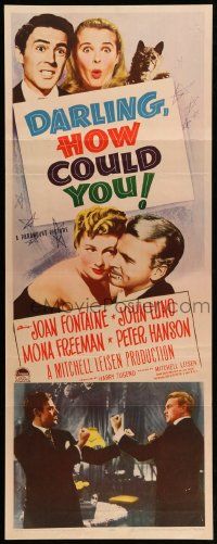 8m626 DARLING, HOW COULD YOU! insert '51 Joan Fontaine, John Lund, from James M. Barrie play!