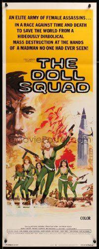 8m640 DOLL SQUAD insert '73 Ted V. Mikels directed, lady assassins w/orders to Seduce and Destroy!