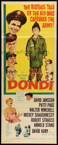 8m642 DONDI insert '61 David Janssen, Walter Winchell, tale of the kid who captured the army!