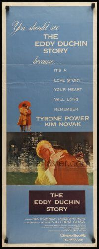 8m647 EDDY DUCHIN STORY insert '56 Tyrone Power & Kim Novak in a love story you will remember!