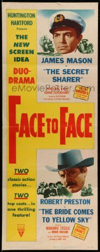 8m652 FACE TO FACE insert '52 double-bill of Secret Sharer & Bride Comes to Yellow Sky!
