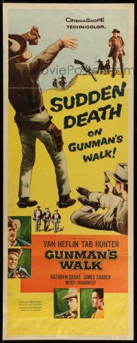 8m685 GUNMAN'S WALK insert '58 Van Heflin, Tab Hunter & Kathryn Grant, sudden death!
