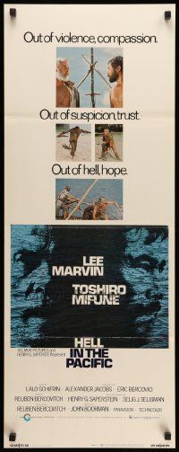 8m694 HELL IN THE PACIFIC insert '69 Lee Marvin, Toshiro Mifune, directed by John Boorman!