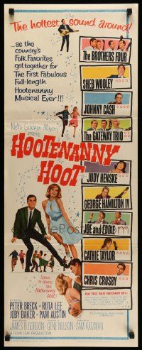 8m701 HOOTENANNY HOOT insert '63 Johnny Cash and a ton of top country music stars!